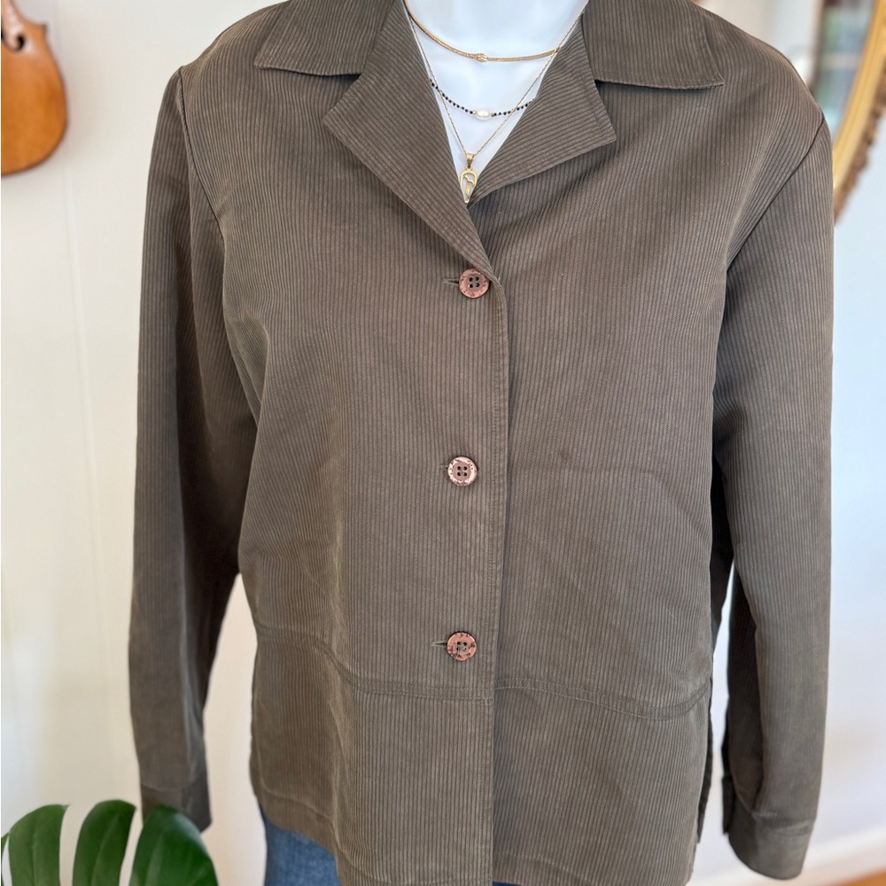 🌞Women's Vintage Small InFocus Green Lyocell Jacket, #4